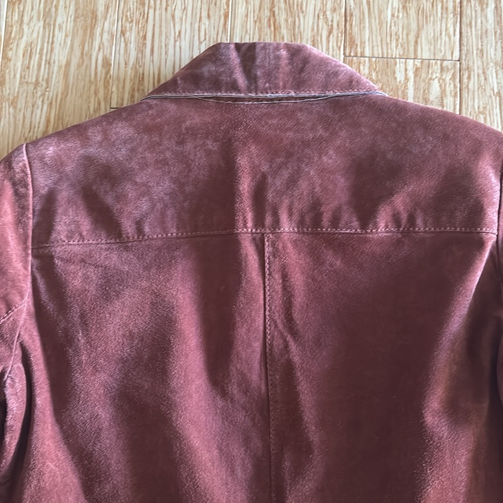 Mango Suede Leather Jacket - Picture 4 of 4